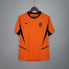 Netherlands 2002 Home Orange Soccer Jersey